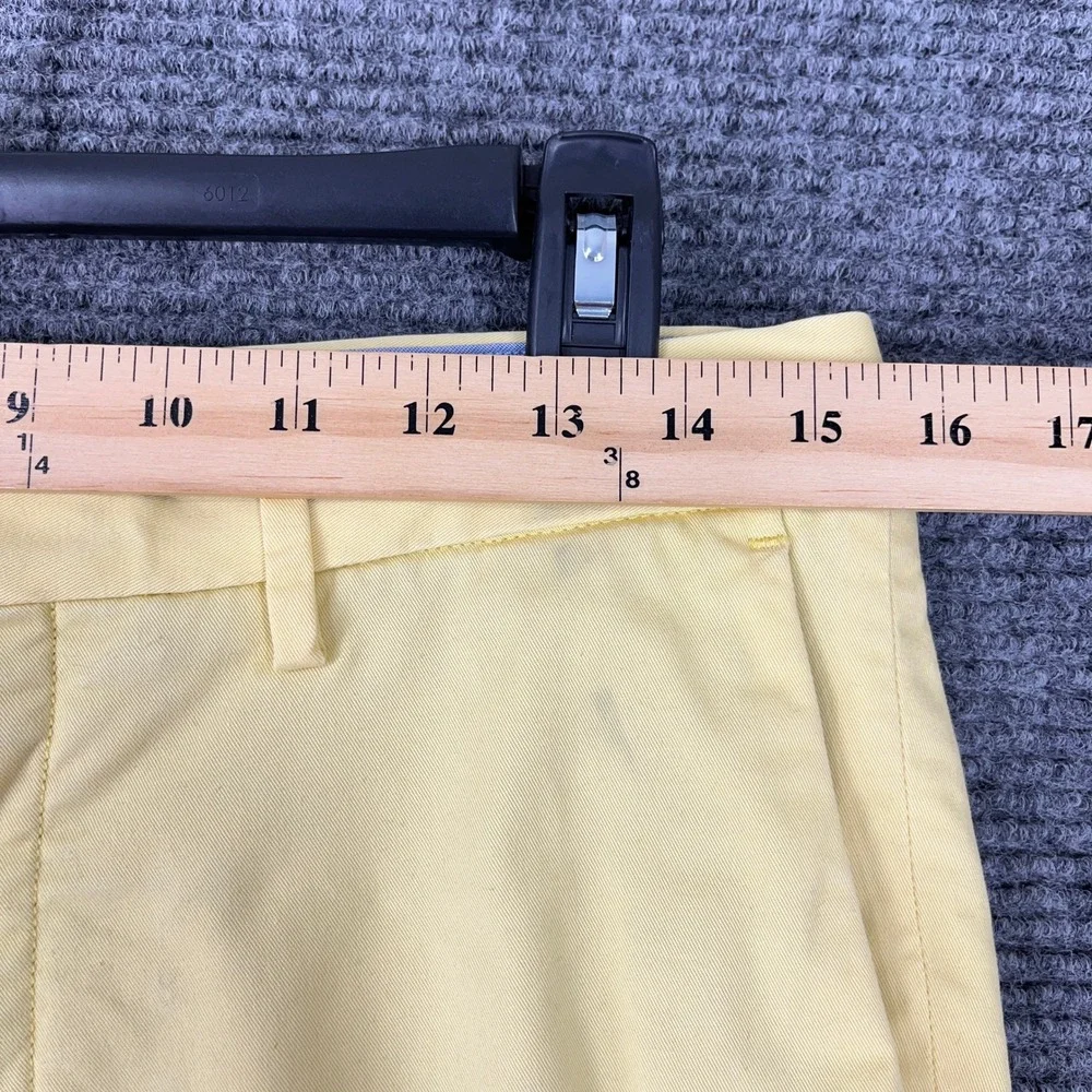 Polo Ralph Lauren Chino Shorts Mens Yellow 30 Flat Front Casual Summer Preppy 9